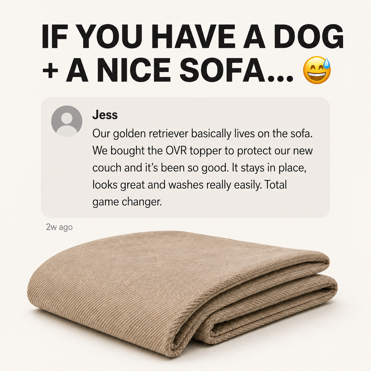 OVR Sofa Topper